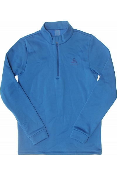 ODLO Dětská Modrá Sportovní Mikina Dlouhý Rukáv 1/4 Zip Velikost 152
