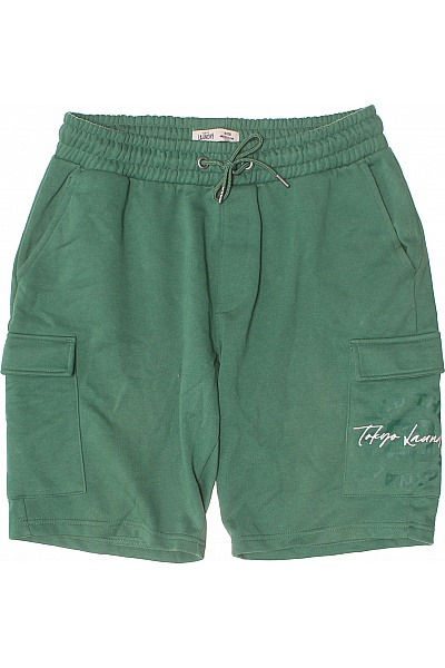 TOKYO LAUNDRY Zelené Volnočasové Kraťasy S Kapsami Stahovací Moderní Ležérní Street Velikost XS