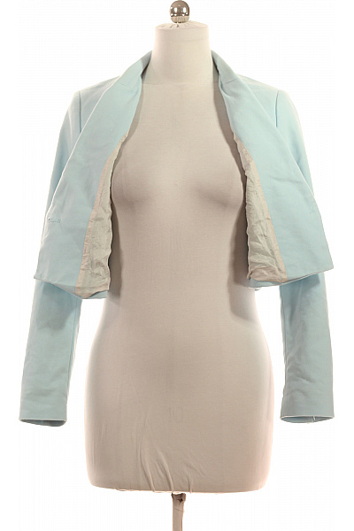 s.OLIVER Bavlněný crop blejzr světle modrý jednořadé s jedním knoflíkem jarní Velikost M | s.OLIVER | obrázek 4