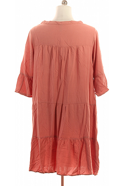 Sublevel dámské šaty krátký rukáv volnočasové boho růžové Vel. xl | Sublevel | obrázek 3