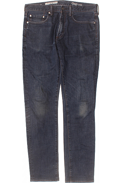 Gap Dámské Tmavě Modré Džíny Klasické Rovné Seprané S Kapsami Velikost L
