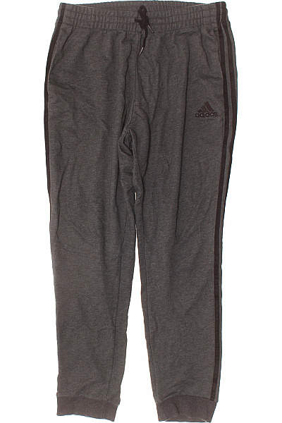 ADIDAS Šedé Sportovní Tepláky S Pruhy Na Boku A Logem Velikost M