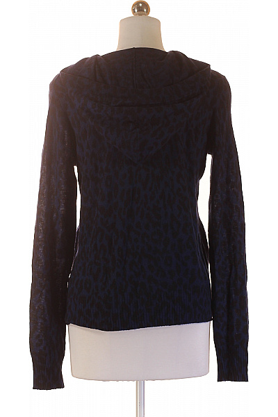 Zadig&Voltaire deluxe Dámský modrý tenký vzorovaný kardigan s kapucí a zipem jarní Velikost S | Zadig&Voltaire deluxe | obrázek 3