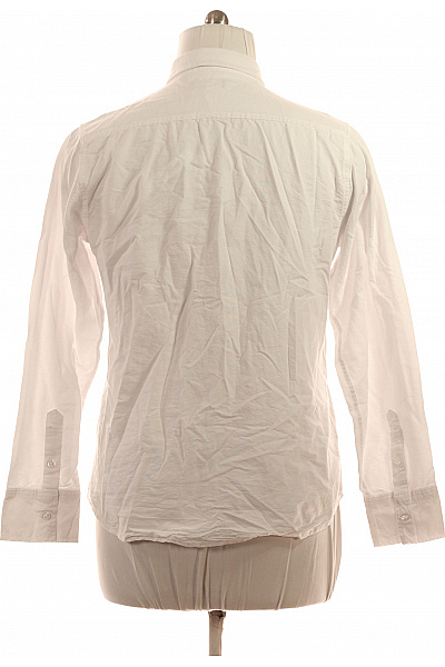 BRAVE SOUL Pánská bílá košile s dlouhým rukávem a náprsní kapsou Velikost l | BRAVE SOUL | obrázek 3