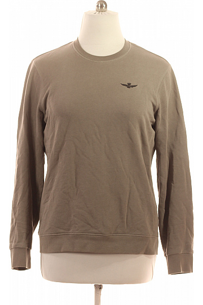 Aeronautica Militare Pánská bavlněná mikina přes hlavu jednobarevná s výšivkou Vel. xl | Aeronautica Militare | obrázek 2