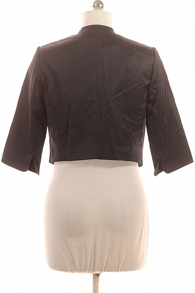 COMMA Dámské bolerko krátký rukáv elegantní polyesterové černé Velikost 40 | COMMA | obrázek 3