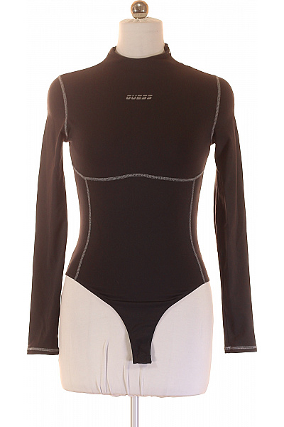 Guess Dámské černé sportovní body s dlouhým rukávem a nápisem Velikost m | Guess | obrázek 2