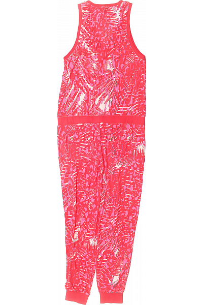 Juicy Couture Dámský overal bez rukávů růžový s potiskem listů teplákový Vel. l | Juicy Couture | obrázek 2