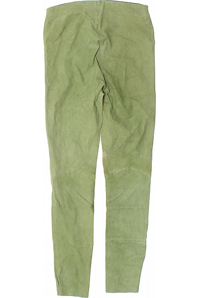 ARMA Dámské zelené kožené legíny dlouhé pohodlné ležérní Vel. 36 | ARMA | obrázek 2