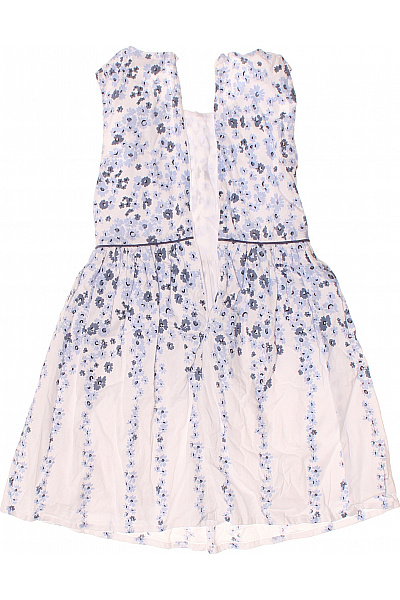 happy girls Dívčí bavlněné šaty bílé modré květy letní volánové Velikost 128 | happy girls | obrázek 2