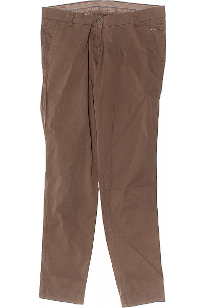 OPUS Dámské bavlněné hnědé chinos volnočasové rovné kapsy Vel. 32/38 | OPUS | obrázek 2