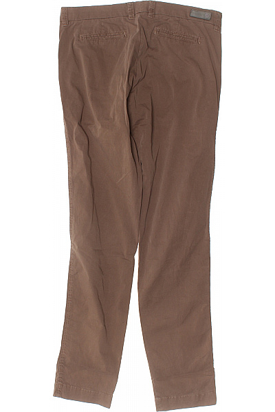 OPUS Dámské bavlněné hnědé chinos volnočasové rovné kapsy Vel. 32/38 | OPUS | obrázek 3