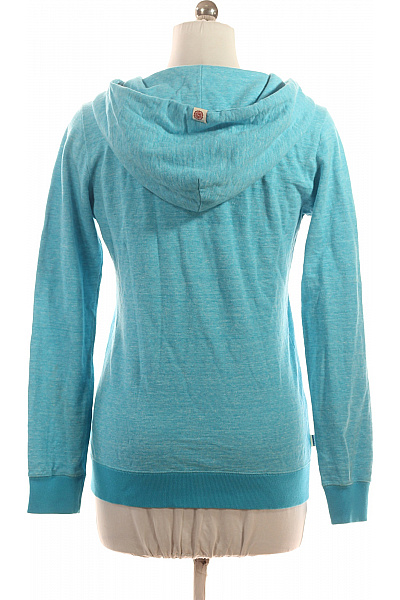 Franklin and Marshall Dámská světle modrá rozepínací mikina s kapucí a potiskem Velikost l | Franklin and Marshall | obrázek 3