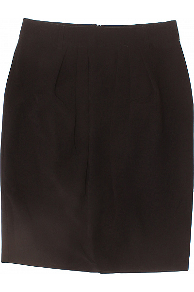 Marks & Spencer Dámská pouzdrová polyesterová sukně tmavě hnědá elegantní business ke kolenům Vel. 8 | Marks & Spencer | obrázek 2