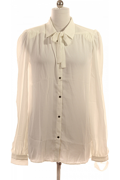 Richmond Dámská Elegantní Košile S Dlouhým Rukávem A Mašlí Průhledná Vel. M