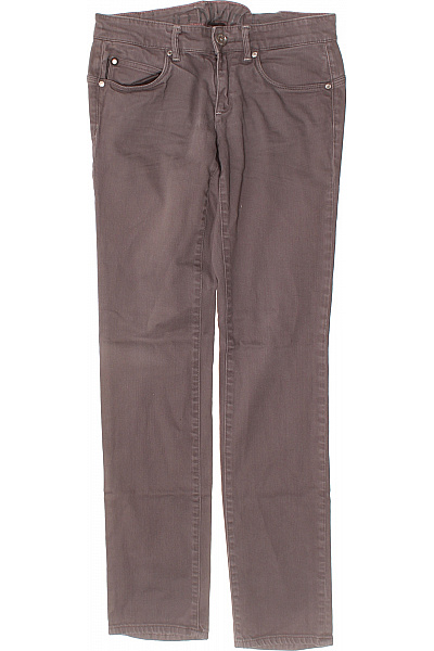 Calvin Klein Dámské Bavlněné Džíny Rovné Seprané Hnědé Kapsy Vel. 29
