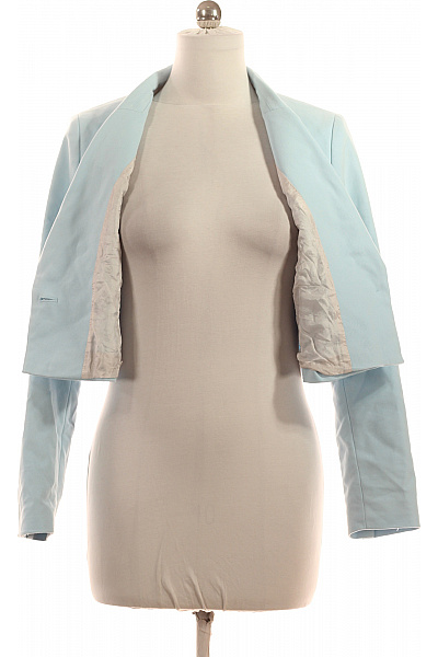 s.OLIVER Bavlněný crop blejzr světle modrý elegantní jednořadé s jedním knoflíkem jarní Vel. 40 | s.OLIVER | obrázek 4