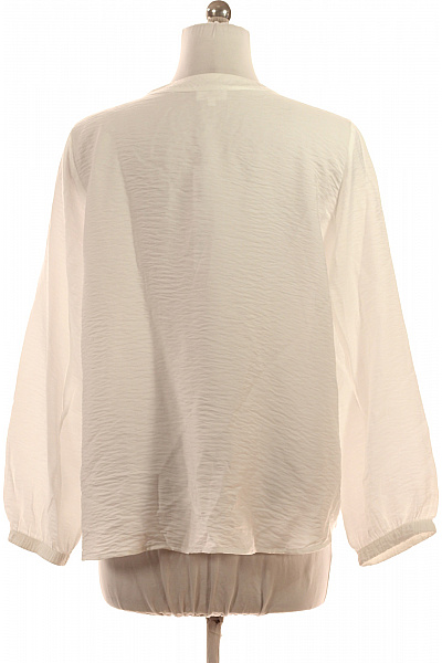 s.OLIVER Dámská viskózová bílá halenka s dlouhým rukávem volná elegantní Velikost 42 | s.OLIVER | obrázek 3