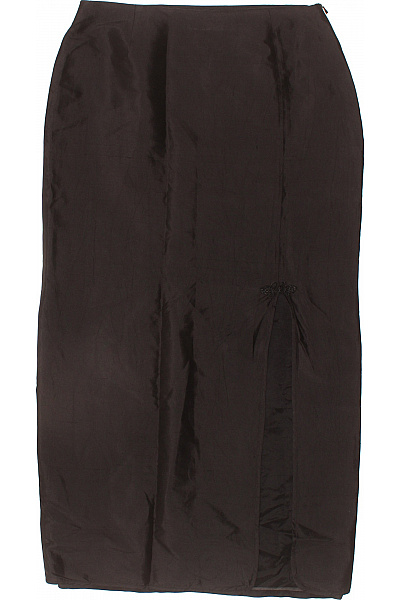 HALLHUBER Dlouhá pouzdrová sukně tmavě hnědá elegantní rovná s rozparkem Vel. 38 | HALLHUBER | obrázek 2