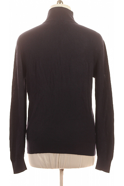 Guess Pánský žebrovaný kardigan na zip tmavě modrý podzimní jarní Velikost xl | Guess | obrázek 2