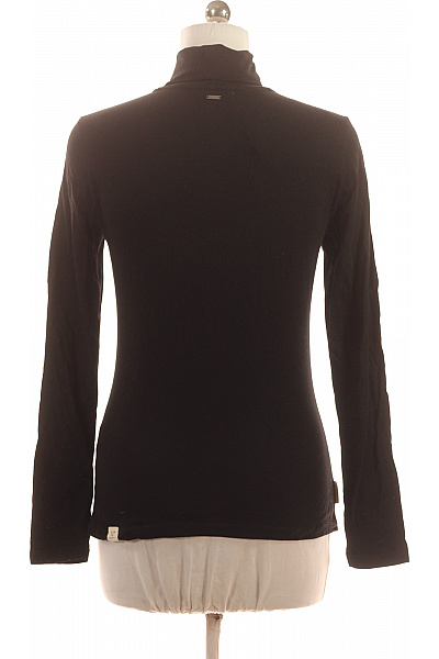 Dámský černý bavlněný lyocellový rolák s dlouhým rukávem basic Velikost m | Unimoda | obrázek 3