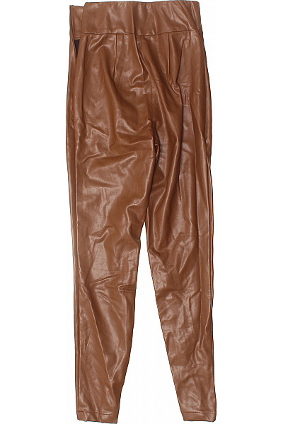 Guess Dámské hnědé koženkové skinny kalhoty s vysokým pasem Vel. XS | Guess | obrázek 2