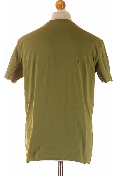 Calvin Klein Pánské bavlněné khaki tričko basic s krátkým rukávem a nápisem Vel. M | Calvin Klein | obrázek 3