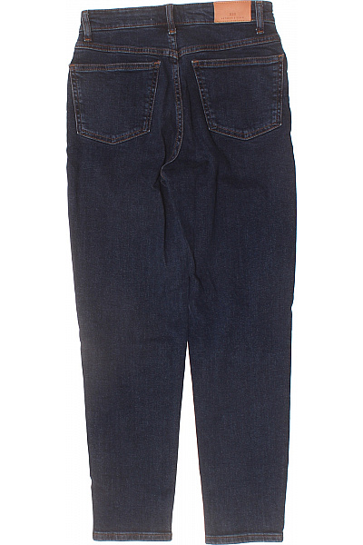 MANGO Dámské tmavě modré džíny klasické rovné kapsy strečové Velikost 34 | MANGO | obrázek 2