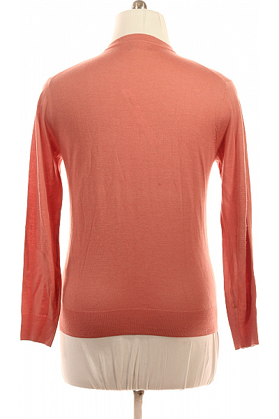 HACKETT Vlněný dámský pulovr lososový basic tenký přes hlavu Velikost m | HACKETT | obrázek 2