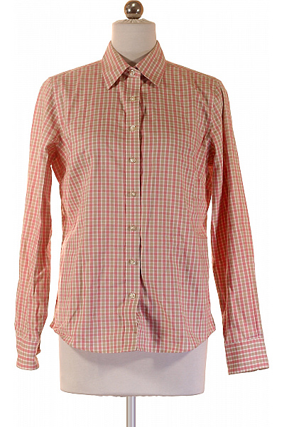 LANDS´END dámská kostkovaná košile s dlouhým rukávem růžová Velikost 36 | LANDS´END | obrázek 2