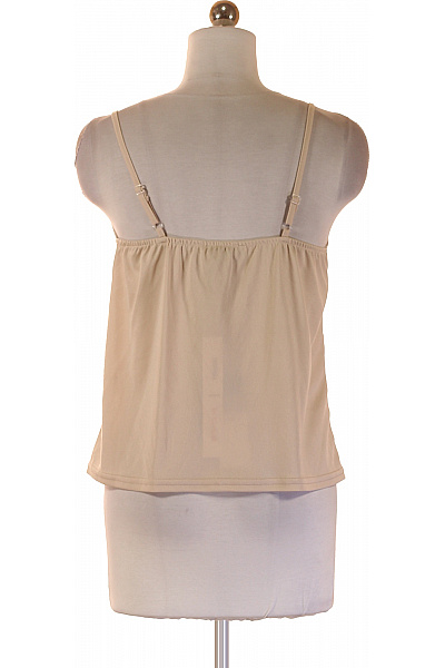 RISSKIO Dámské tílko basic jednobarevné béžové viskózové Velikost S | RISSKIO | obrázek 3