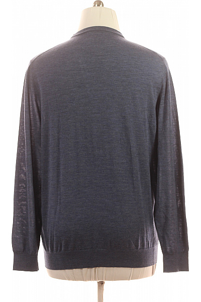 HACKETT Pánský tmavě modrý tenký lehký základní pulovr přes hlavu Vel. xxl | HACKETT | obrázek 2