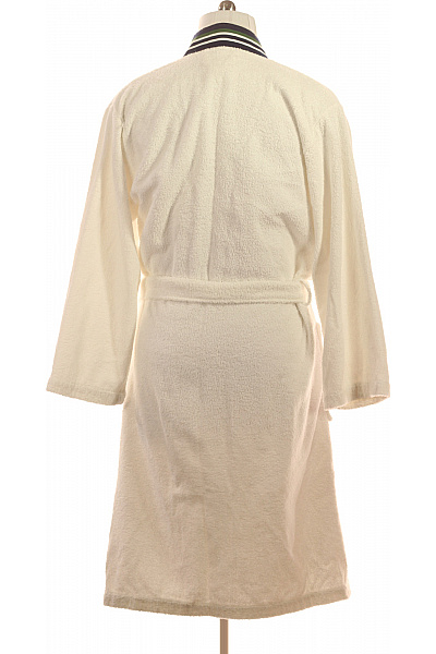 LACOSTE Bílý froté župan s pruhy na lemu | LACOSTE | obrázek 3