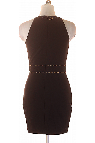 Guess Černé pouzdrové šaty za krk mini upnuté elegantní na párty Vel. L | Guess | obrázek 3