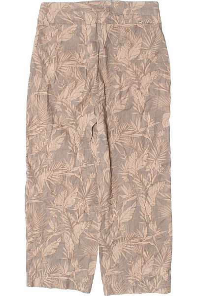 BRAX Letní volné kalhoty s květinovým potiskem béžové šedé Vel. M | BRAX | obrázek 3