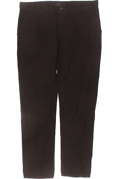 LIU JO Pánské lněné kalhoty rovné volnočasové tmavé s kapsami Vel. 48 | LIU JO | obrázek 2