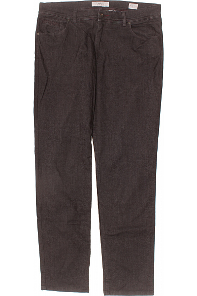 BRAX Pánské Tmavě Hnědé Džíny Rovné Volnočasové S Kapsami Vel. US 36/34