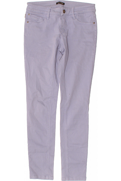 Massimo Dutti Dámské Fialové Skinny Džíny Strečové úzké Kapsy Vel. 36