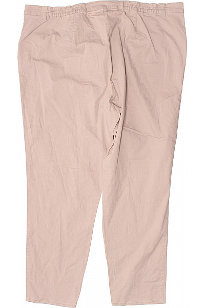 Ulla Popken Dámské béžové rovné pohodlné volnočasové kalhoty s kapsami Velikost 108 | Ulla Popken | obrázek 3