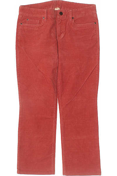 J.CREW Dámské manšestrové bavlněné kalhoty červené rovné ležérní s kapsami Velikost M | J.CREW | obrázek 2