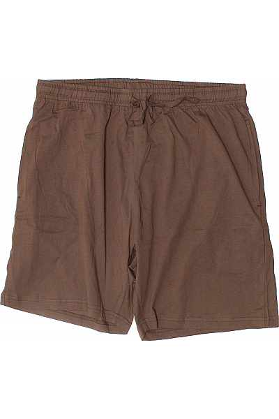 CERRUTI Pánské Hnědé Teplákové Kraťasy Volné S Mašlí A Gumou V Pase Velikost M