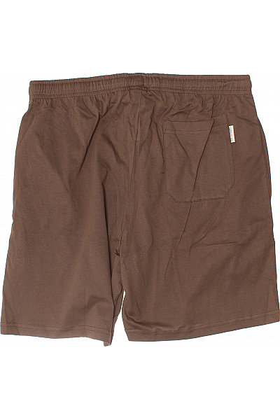 CERRUTI Pánské hnědé teplákové kraťasy volné s mašlí a gumou v pase Velikost M | CERRUTI | obrázek 2