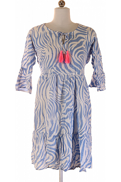 Zwillingsherz Dámské letní šaty se zvířecím vzorem a třásněmi Vel. ONESIZE | Zwillingsherz | obrázek 2