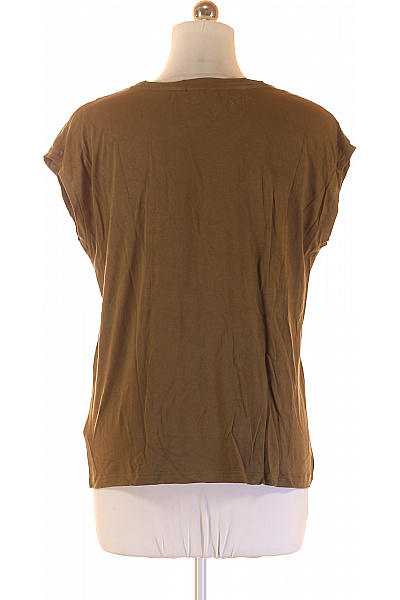 LAWRENCE GREY Dámské polyesterové tílko khaki jednobarevné saténové basic bez rukávů Velikost m | LAWRENCE GREY | obrázek 3