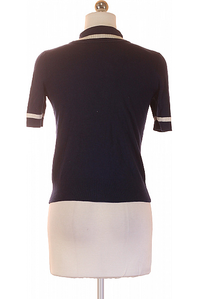 Ralph Lauren Dámská tmavě modrá pletená halenka s límečkem a krátkým rukávem retro Vel. XS | Ralph Lauren | obrázek 2