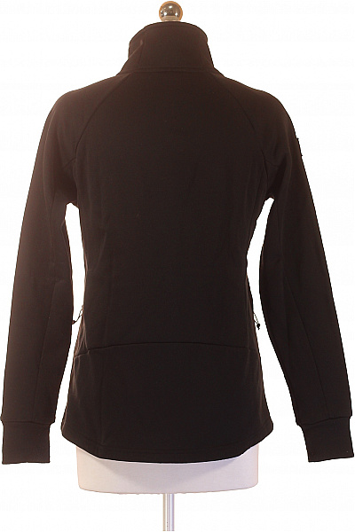 Dámská černá polyesterová sportovní rozepínací mikina se stojáčkem Velikost s | Unimoda | obrázek 2