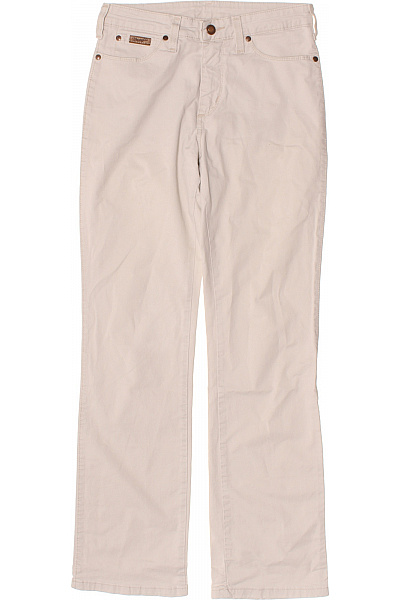 Wrangler Dámské Béžové Džíny Rovné Klasické S Kapsami Bavlněné Velikost S