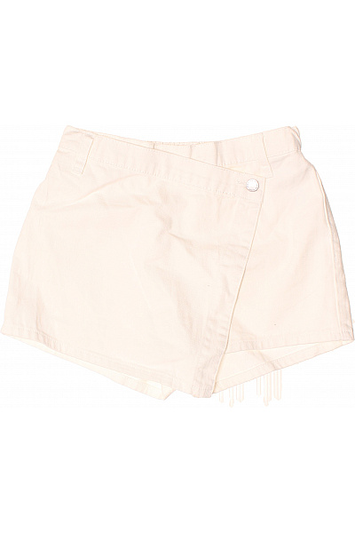 shein Dámské krémové džínové kraťasy mini asymetrické volnočasové Vel. XS | shein | obrázek 2