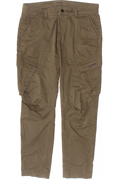 Urban Surface Pánské Bavlněné Cargo Kalhoty Volnočasové Dlouhé Hnědé Velikost 36