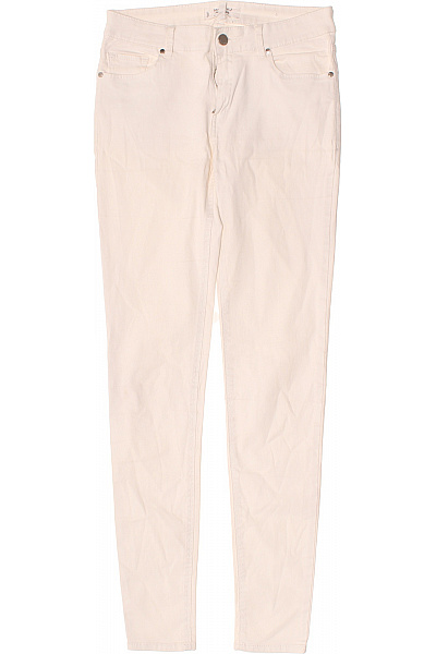 MANGO Dámské Bavlněné Džíny Skinny Béžové Vel. XS